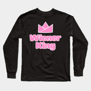 Wiener King Vintage Retro Gay LGBT Long Sleeve T-Shirt